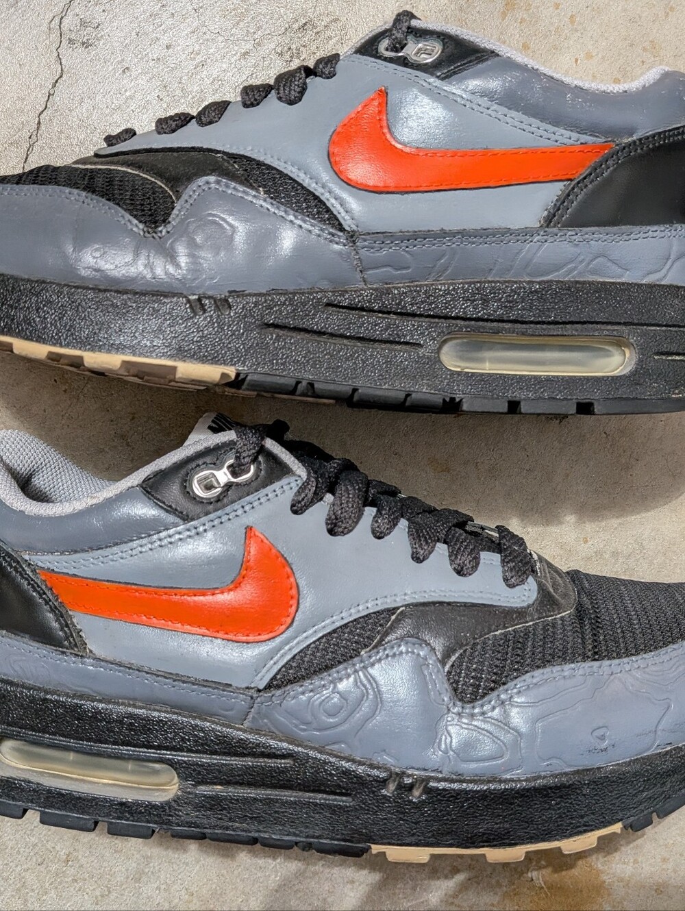 Nike Air Max 1 Custom black grey orange sf giants